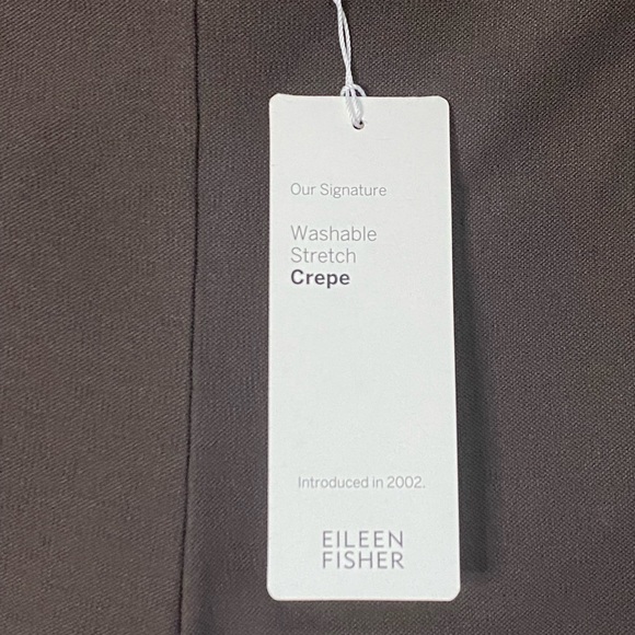 Eileen Fisher Pants Slim Ankle Washable Stretch Crepe 3X Cobblestone NWT - Picture 6 of 11